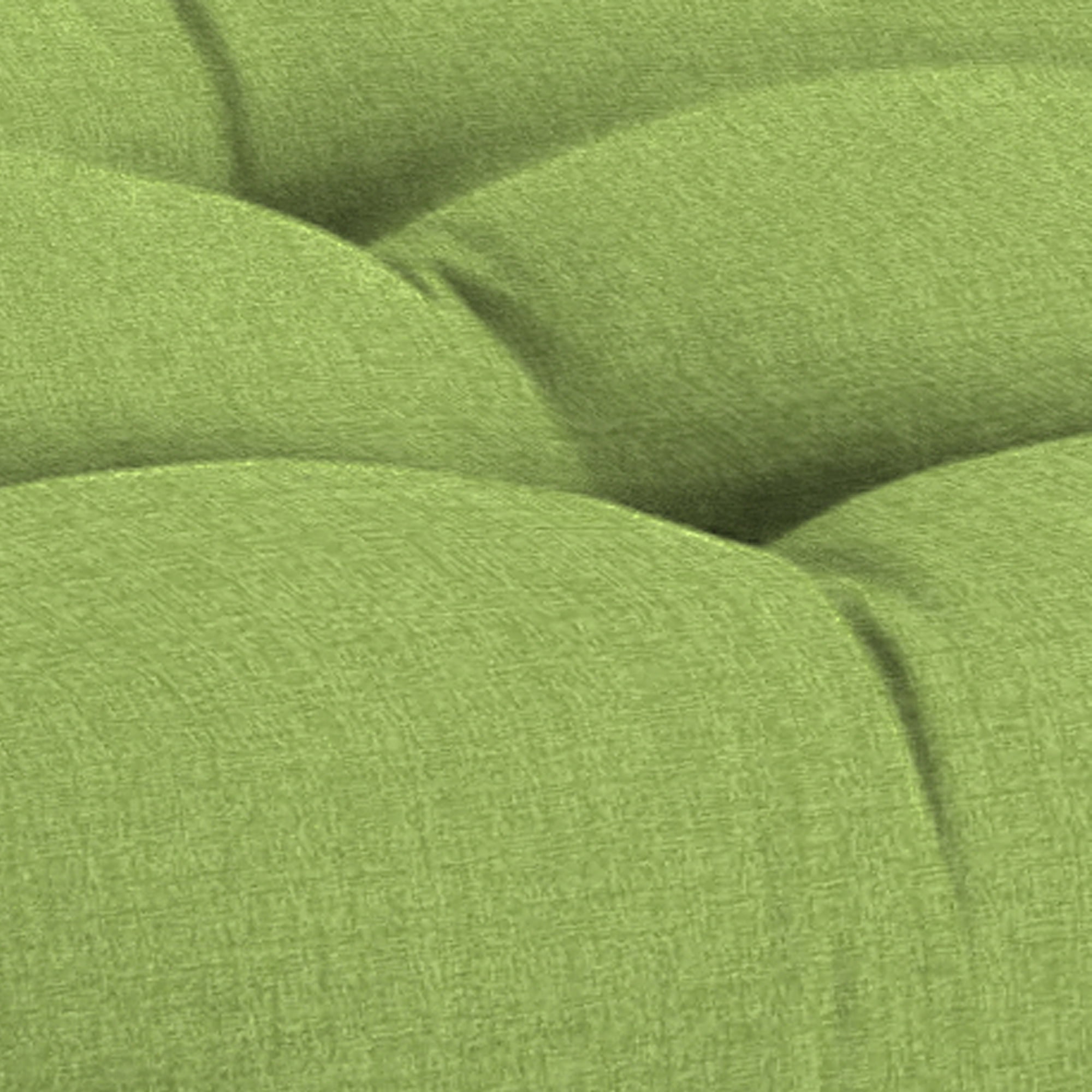 Jordan Manufacturing 44" x 18" McHusk Leaf Green Crosshatch Rectangular Tufted Contoured Crosshatch Outdoor Wicker Settee Bench Cushion