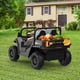 thumbnail image 5 of Coche eléctrico infantil 24V 4WD de 2 plazas - Camión volquete con pala y cama eléctrica - Control remoto, luces LED, música inalámbrico - Regalo ideal para niños y niñas - Color negro, 5 of 8
