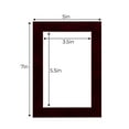 thumbnail image 3 of Berry Suede Acid Free 5x7 Picture Frame Mats with White Core Bevel Cut for 4x6 Pictures - Fits 5x7, 3 of 3
