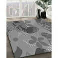 thumbnail image 3 of Ahgly Company Machine Washable Indoor Square Transitional Grey Gray Area Rugs, 6' Square, 3 of 7