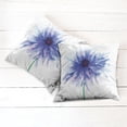 thumbnail image 6 of Ambesonne Nature Throw Pillow Cover 2 Pack, Earth Cornflower, 24", Navy Blue White, 6 of 7