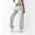 thumbnail image 4 of SWSMCLT Women's Straight Leg Pants Stretch Long Casual Pants Pleated Summer Casual Trendy Winter Trousers Black Grey 14, 4 of 4
