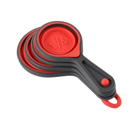 

Geeshop Collapsible Food Grade Silicone Measuring Cup for Space Saving Easy to Clean
