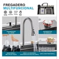 thumbnail image 4 of Tarja Fregadero De Cocina 75×45 Cm Acero Inoxidable Antihuella Tipo Submontada/Empotrable + Accesorios – Acabado Satinado, 4 of 5