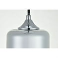 thumbnail image 4 of Living District Ashwell 1-Light Metal Pendant in Chrome and Clear, 4 of 5