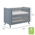 thumbnail image 5 of BreathableBaby Breathable Mesh 3-in-1 Convertible Crib, Steel Gray, Greenguard Gold Certified, 5 of 6