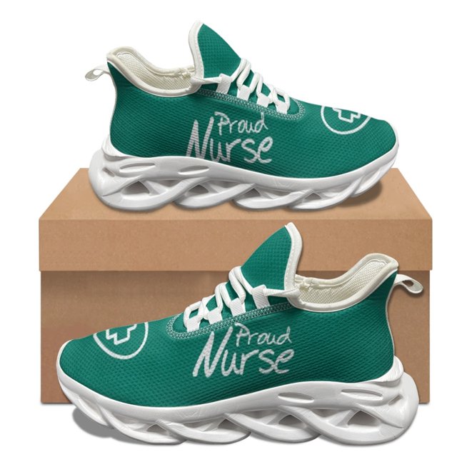 Zapatos planos antideslizantes ligeros de verano con estampado de enfermera para mujer, zapatillas de deporte de moda, cómodos zapatos para correr para estudiantes, regalo