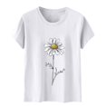 thumbnail image 2 of Cilsoka Womens Shirts Summer Plus Size Long White Tops for Women Cotton Workout Tees for Women Oversized White Blouse for Women V Neck My Orders Placed, 2 of 4