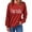 Red, variant on Women's Valentine's Sweatshirt Long Sleeve Cute Print Crewneck Pullover Loose Tunic Top Black-1 XL