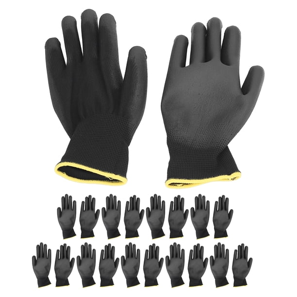 Guantes de trabajo seguros, 10 pares de guantes de trabajo Guantes de trabajo Guantes mecánicos Uso conveniente Jadeshay A