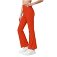 thumbnail image 6 of Mifsaly Girls Flare Leggings High Waisted Stretchy Bootcut Pants Soft Comfortable Athletic Dance Workout Bell Bottom Trousers, 6 of 9
