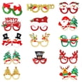 thumbnail image 1 of Christmas Decorations Clearance!! Christmas Decorations Glasses Set Holiday Adult Children Christmas Gift Hat Head Buckle Hoop Pat Ring, 1 of 4