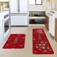 thumbnail image 2 of Red Love Be Mine Heart Valentine''s Day Decorative Kitchen Mats Set of 2, Home Party Low-Profile Home Kitchen Rugs - 17x29 and 17x47 Inch, 2 of 6