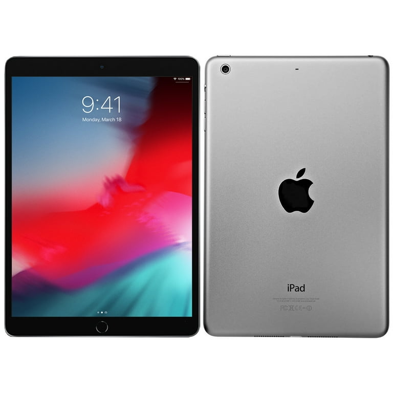 Restored Apple 9.7-inch iPad Air 2 Wi-Fi Only 128GB Space Gray Bundle:  Pre-Installed Tempered Glass, Case, Rapid Charger, Bluetooth/Wireless  Airbuds