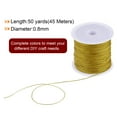 thumbnail image 2 of 4 Rolls Nylon Beading Thread Knotting Cord 0.8mm 50 Yards Braided Nylon Crafting Satin String, Goldenrod, 2 of 5