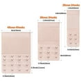 thumbnail image 6 of Bra Extender, 2 Hooks/3 Hooks/4 Hook Bra Elastic Extender, 4.3"x3", 4"x2.2", 3.8"x1.3", 9 Packs (Black, White, Beige), 6 of 9