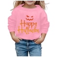 thumbnail image 2 of PMVFHDE Chandail pour Enfants, Tout-Petit, Imprimé, Chandail pour Enfant, Manches Longues, Col Rond, Hauts, Automne, Décontracté, Ample, Chandail à Enfiler, Rose,130, 2 of 3