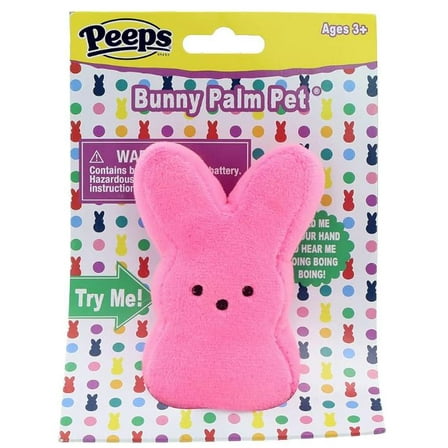 Animal Adventure | Peeps | 4” Collectible Palm Pet Bunny Plush | Pink