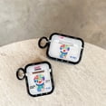 thumbnail image 5 of For AirPods 3rd Gen 2021/1/2/Pro 2 Case，Shockproof Black-rimmed clown PC Case Cover With Ring, 5 of 5