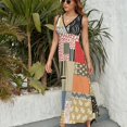 thumbnail image 3 of Geometric Printing Vestido Sin Mangas Vestidos Para Mujer, Vestido Suelto De Verano 2025, 3 of 5