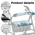 thumbnail image 5 of HELLHERO Snowman Walker Seat Cover Back Rest Covers Easy Install Washable Secure Fit for Seniors Adult, 5 of 7