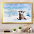 thumbnail image 1 of Designart Dogs During Christmas Season Children's Art Framed Wall Art, 1 of 4