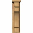 thumbnail image 2 of 5 1/2"W x 10"D x 22"H Mediterranean Smooth Corbel w/Backplate, Western Red Cedar, 2 of 9