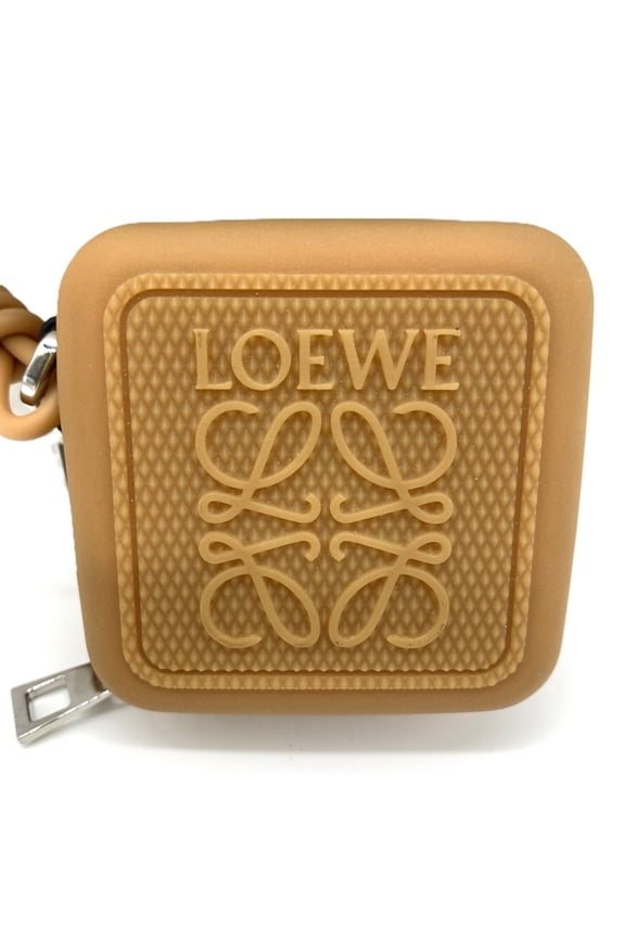 Pre-Owned Loewe Anagram Rubber Coin Case Wallet Brown LOEWE