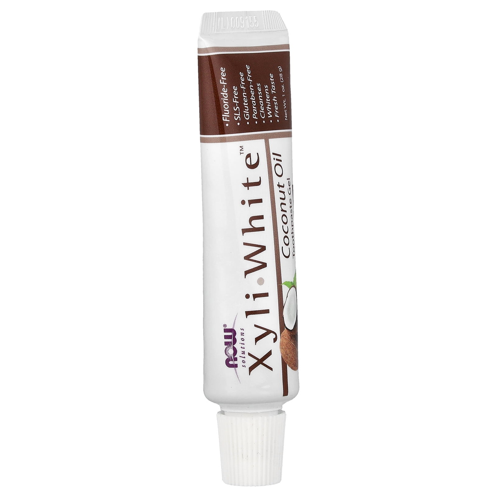 NOW Solutions XyliWhite Toothpaste Gel, Coconut Oil Mint Flavor, 1