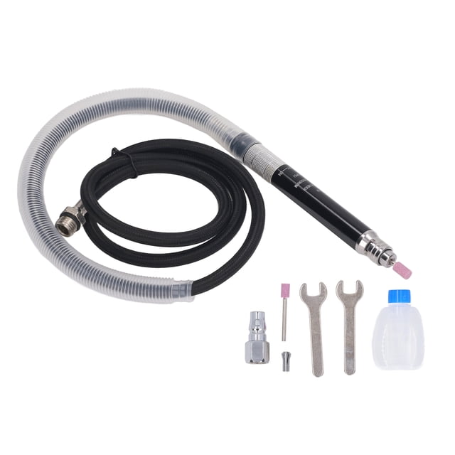 Amoladora de pluma neumática Ticfox Kit de Amoladora aleación de aluminio Velocidad ajustable 65000 rpm entrada de 1/4 pulg