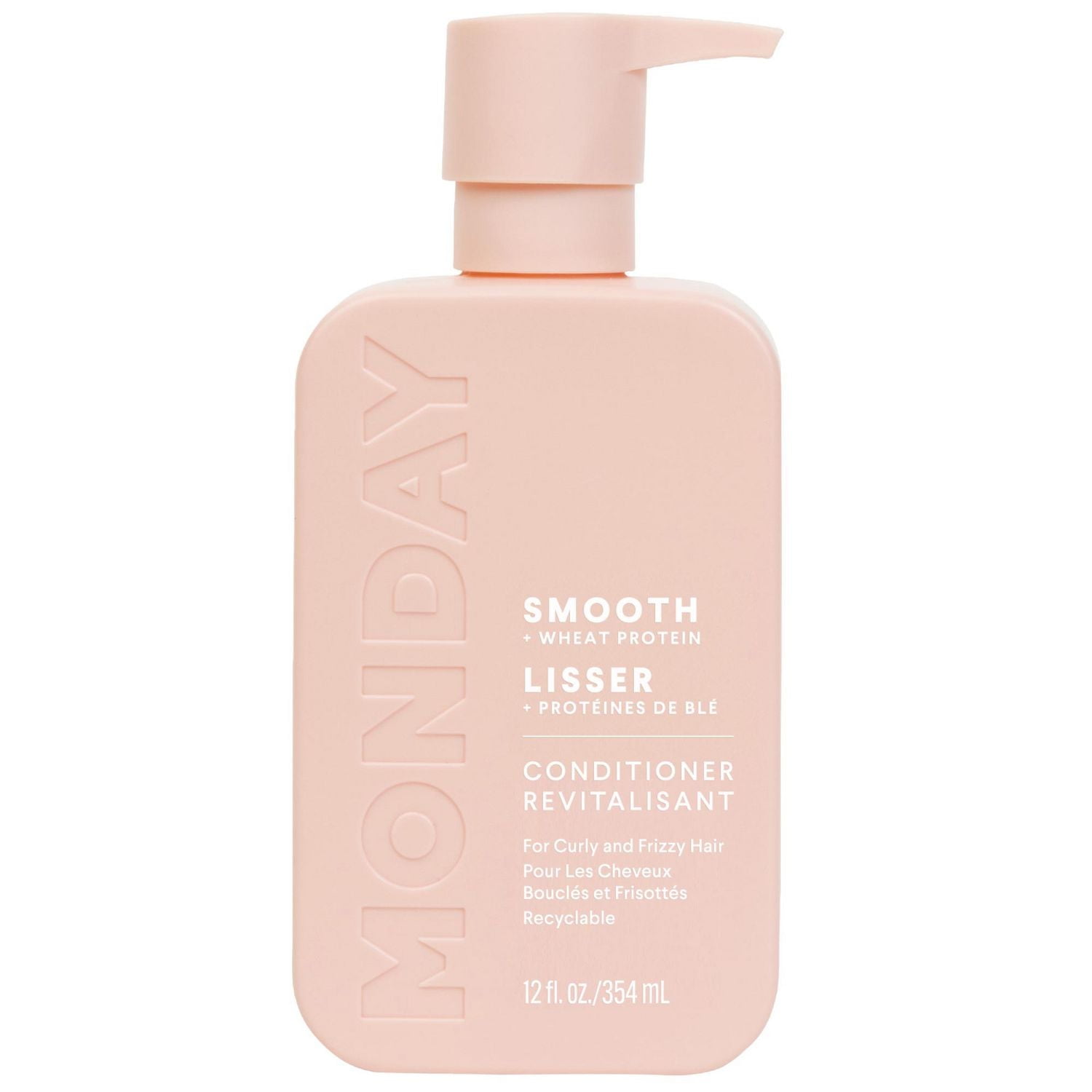 MONDAY Haircare SMOOTH Conditioner with Wheat Protein, Coconut Oil & Avocado Oil for Frizz-Prone Hair 354 mL, 354 mL