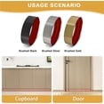 thumbnail image 3 of MODANU 4" x 78.7" Self Adhesive Door Kick Plate Stainless Steel Kick Plate for Bottom of Door Kick Plates for Exterior Doors Scratch Resistant No Drill for Interior, Exterior Doors (Black), 3 of 5