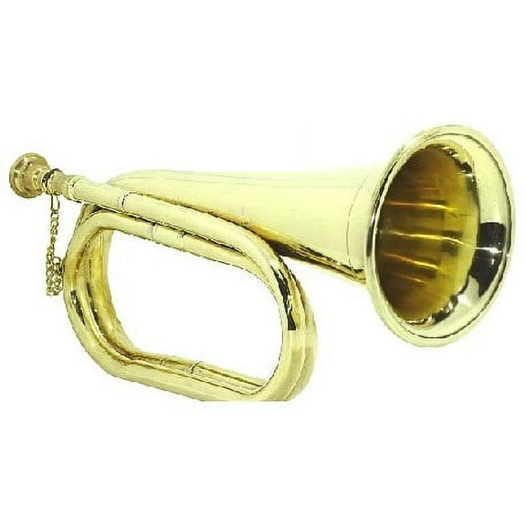 SHREYAS Bugle Brass Antique Regulationary Best Gift with Mouthpiece