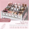 thumbnail image 2 of Organizador de maquillaje SOLIMINTR, tamaño grande, para el cuidado de la piel, con cajón, color blanco, 2 of 7