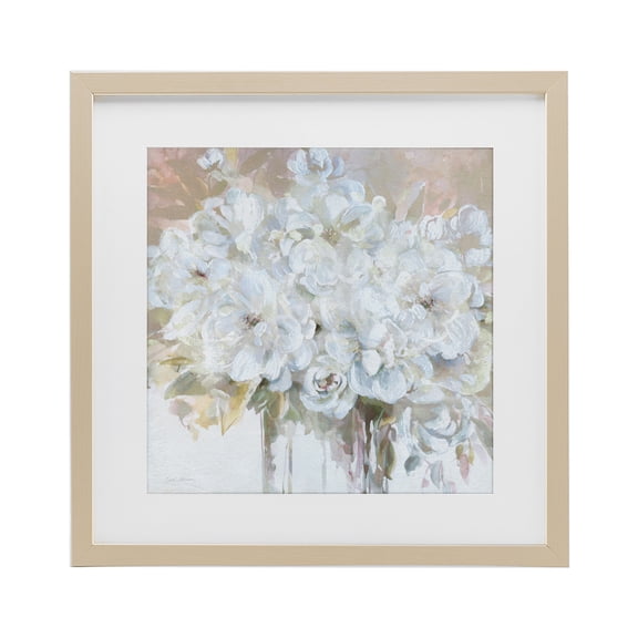Stupell Industries Soft White Bouquet Serenity Birch Framed Print Under Glass, design by Carol Robinson
