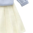 thumbnail image 6 of xaweyi Little Girls Embroidery Long‑Sleeve Top & Pleated Skirt 2‑Piece Dressy Outfit Set for Fall Casual Party Wear Size 2 Years, 6 of 7