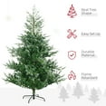 thumbnail image 4 of Christmas Trees HOMCOM 6ft Artificial Christmas Tree Holiday Décor with 795 Branches, Auto Open, Steel Base, Wide Shape, Easy-to-Shape Branches,Artificial Christmas Trees, 4 of 8