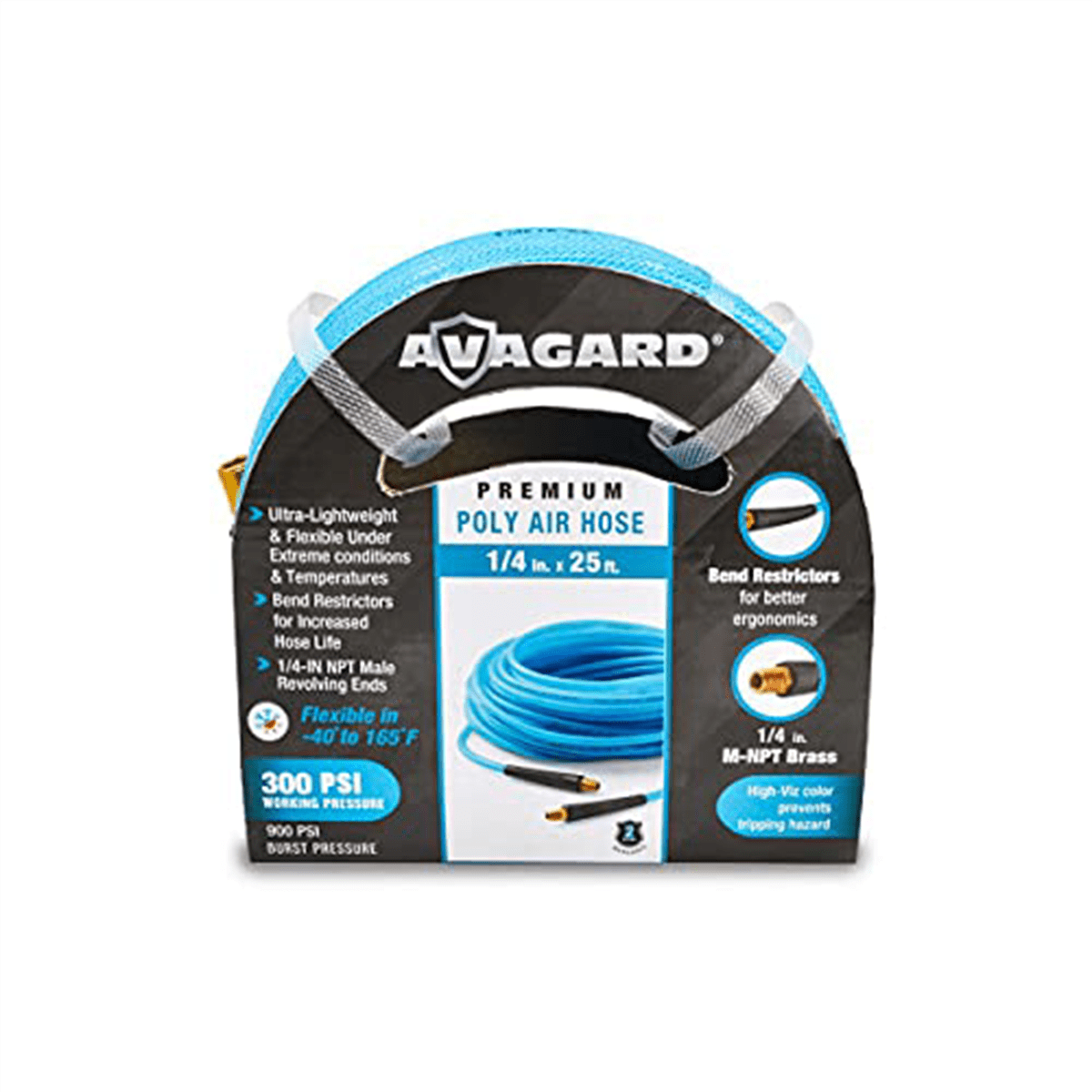 BluBird Avagard Poly Air Hose Assembly 1/4" x 25'