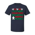 thumbnail image 2 of I Just want to Make Stuff and Watch Christmas Movies Ugly Christmas Sweater Men's Graphic T-Shirt, Navy, 4XL, 2 of 3
