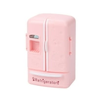 Gqtwoy Mini Refrigerator Toy, Kitchen Simulation Toy, Play Food Storage, Dollhouse Decoration, Interactive Role-Playing Props, Fun Kitchen Accessories