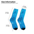 thumbnail image 2 of Fuzoiu Winter With Snowflakes Print Kids Socks For Boys Girls,Grip Crew Socks with Non Slip,Lightweight Stretch Crew Socks,Toddlers Crew Boot Socks, 2 of 5