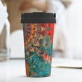thumbnail image 6 of Honeii Mandala Colorful Print Travel Coffee Mug Insulated Coffee Cup with Leakproof Lid, Coffee Tumbler, Reusable Coffee Cups with Seal Lid, 6 of 8