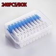 thumbnail image 1 of 240Pcs/box Interdental Brcomh Soft Rubber Teeth Cleaning Tools Dental Cleaning Between Teeth Toothbrcomh Oral Hygiene Care Tools, 1 of 6