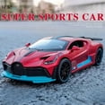 thumbnail image 2 of 1:32 Scale Divo Bolide Sports Car Model Toy Metal Die-cast Music Light Pull Back Doors Opened Vehicle Models Boys Birthday Gifts, 2 of 10
