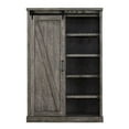 thumbnail image 5 of Martin Furniture Avondale 5 Shelf Bookcase in Gray and Weathered Oak, 5 of 5