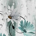 thumbnail image 3 of Rustic Farmhouse Shower Curtain for Bathroom, Farm Teal Daisy Floral Flowers and Butterfly on Country Wooden Bath Curtains, Turquoise Blue Fabric Bathroom Decor Set with Hooks 69x70, 3 of 5