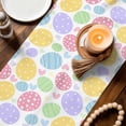 thumbnail image 3 of Easter Eggs Table Runner 72 Inches, Cute Colorful Spring Love Country Bed Runner Dresser Scarves Tabletop for Indoor Outdoor Parties/Ceremony/Banquet, 18" x 72", 3 of 8
