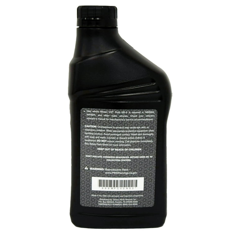 Genuine Nissan CVT-3 Transmission Fluid NS-3, 5 Quarts Set