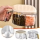 thumbnail image 1 of Xihbxyly Juego de Condimentos, Almacenamiento Multicompartimento, Tapa Transparente, Fácil Acceso, Organizador de Cocina, Soporte para Especias y Aceite, Gran Capacidad, Material Pp Duradero, Incluye, 1 of 2