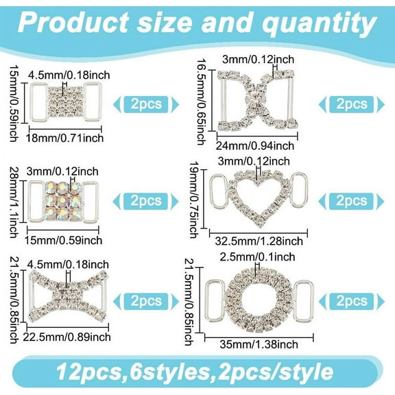 Shoelaces Charms with Crystal Rhinestones Brass Sneaker Charms Shoe Clips Metal Decorative Shoe Buckles Casual Shoes Accessories